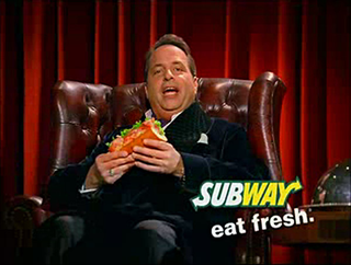 Lovitz “knocks it out of the park” while shooting a new Subway ad.